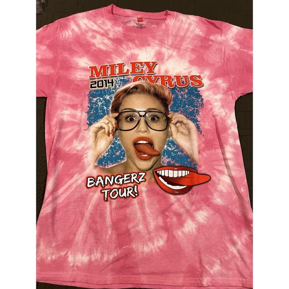 Hanes Other - miley cyrus bangerz‎ tour 2014 Tie Dyed T Shirt Hanes Medium